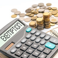 calculator reads exemption with coins and notebook calculator reads exemption with coins and notebook
