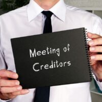 Juridical concept meaning Meeting of Creditors with inscription on the sheet. Juridical concept meaning Meeting of Creditors with inscription on the sheet.