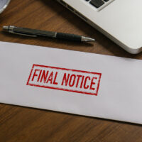 Final Notice Envelope.